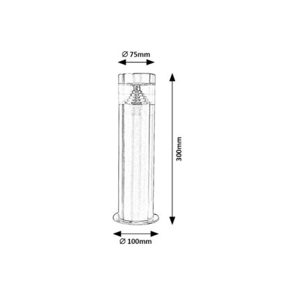 Rabalux - LED Zunanja svetilka LED/7W/230V 30 cm IP54