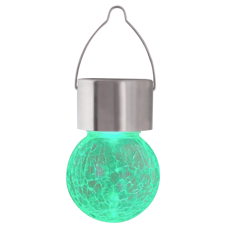 LED RGB Zunanja solarna svetilka s stikalom LED/0,06W/1xAA IP44