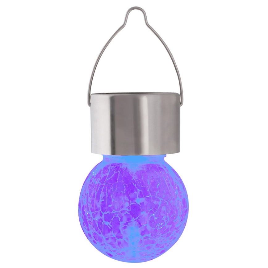 LED RGB Zunanja solarna svetilka s stikalom LED/0,06W/1xAA IP44