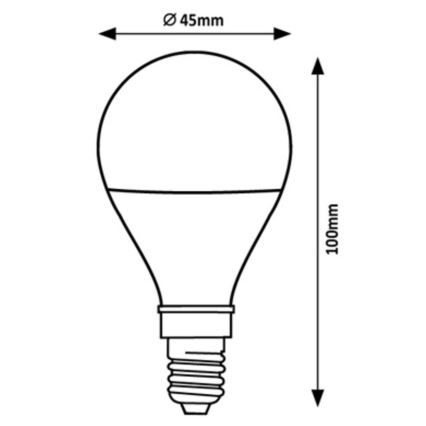 Rabalux - LED Žarnica G45 E14/2W/230V 3000K Energy class A