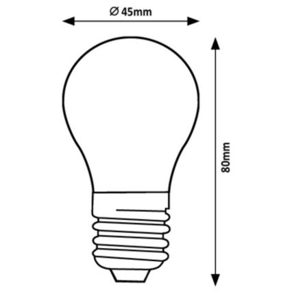 Rabalux - LED Žarnica G45 E27/2W/230V 4000K Energy class A