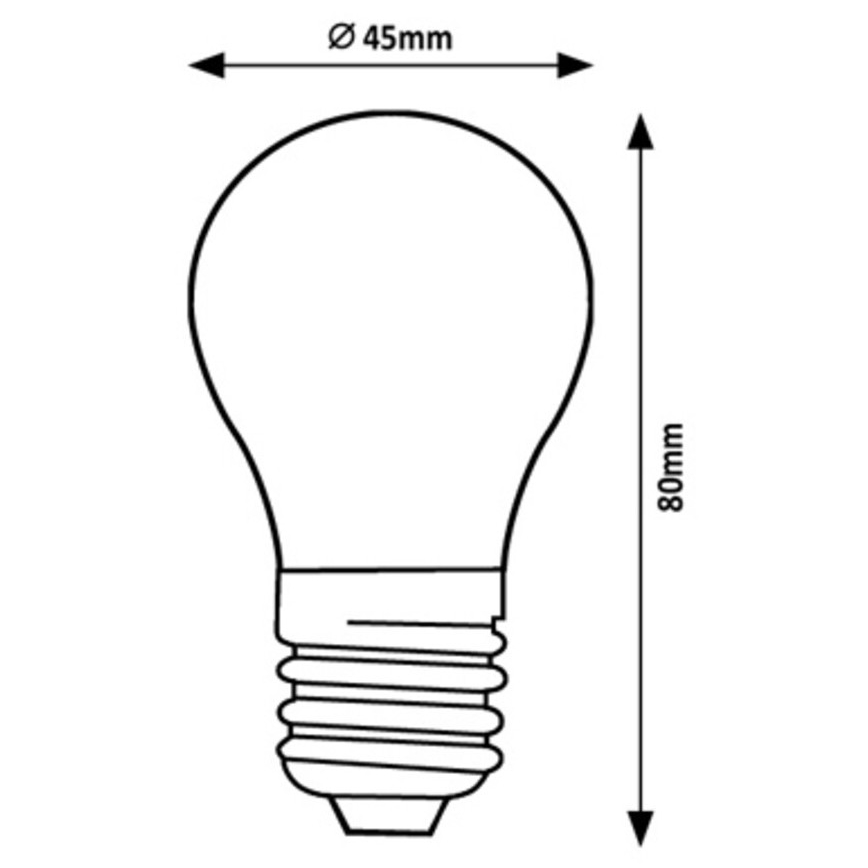 Rabalux - LED Žarnica G45 E27/2W/230V 4000K Energy class A