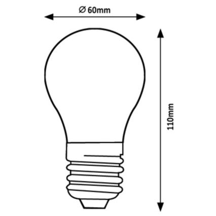 Rabalux - LED Žarnica A60 E27/4W/230V 3000K Energy class A