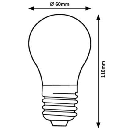 Rabalux - LED Žarnica A60 E27/7W/230V 3000K Energy class A