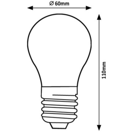 Rabalux - LED Žarnica A60 E27/7W/230V 4000K Energy class A