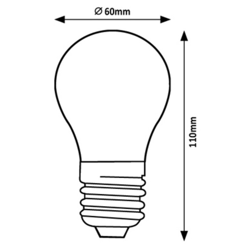 Rabalux - LED Žarnica A60 E27/7W/230V 4000K Energy class A