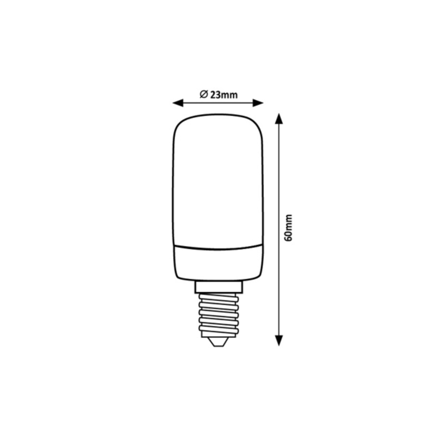 Rabalux - LED Žarnica T20 E14/2W/230V 4000K