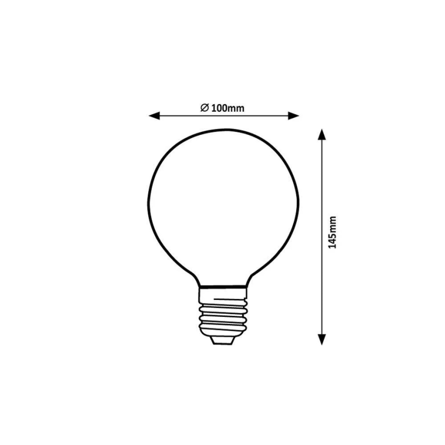 Rabalux - LED Žarnica G95 E27/4W/230V 1800K