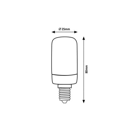 Rabalux - LED Žarnica T25 E14/4W/230V 4000K