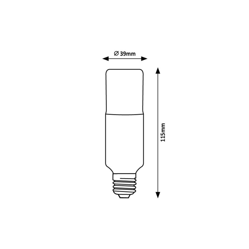 Rabalux - LED Žarnica SMD T39 E27/9W/230V 3000K