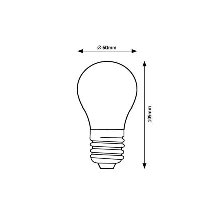 Rabalux - LED Žarnica FILAMENT A60 E27/4W/230V 3000K Energijski razred A
