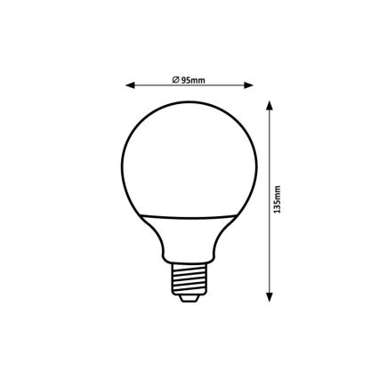 Rabalux - LED Žarnica SMD G95/15W/230V 4000K