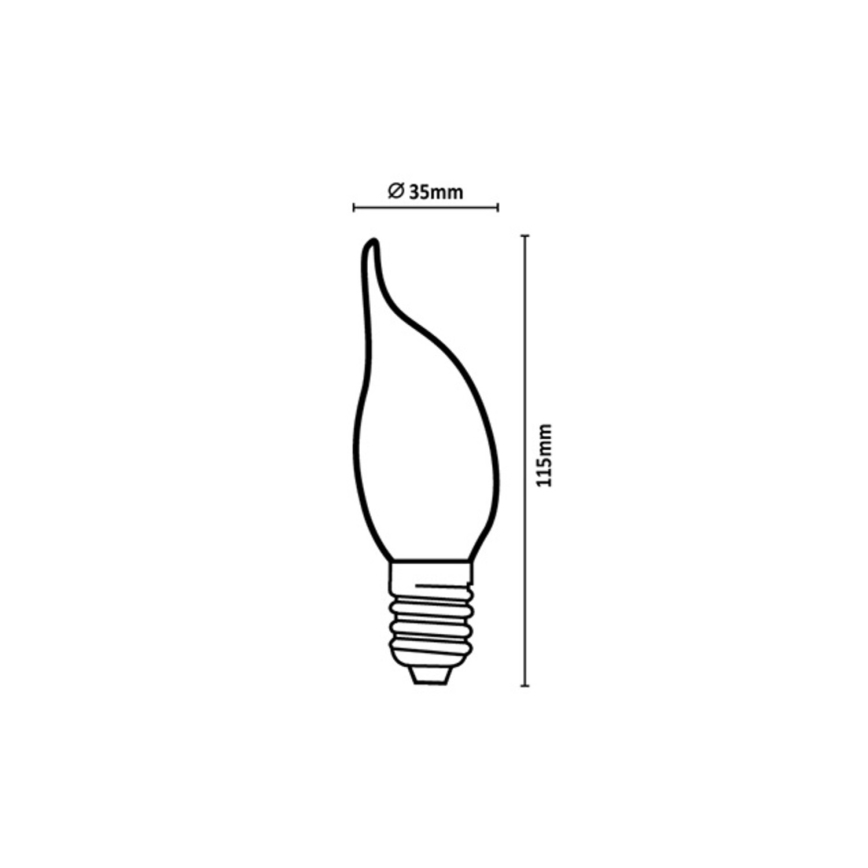 Rabalux - LED žarnica FILAMENT CF35 E14/6W/230V 4000K