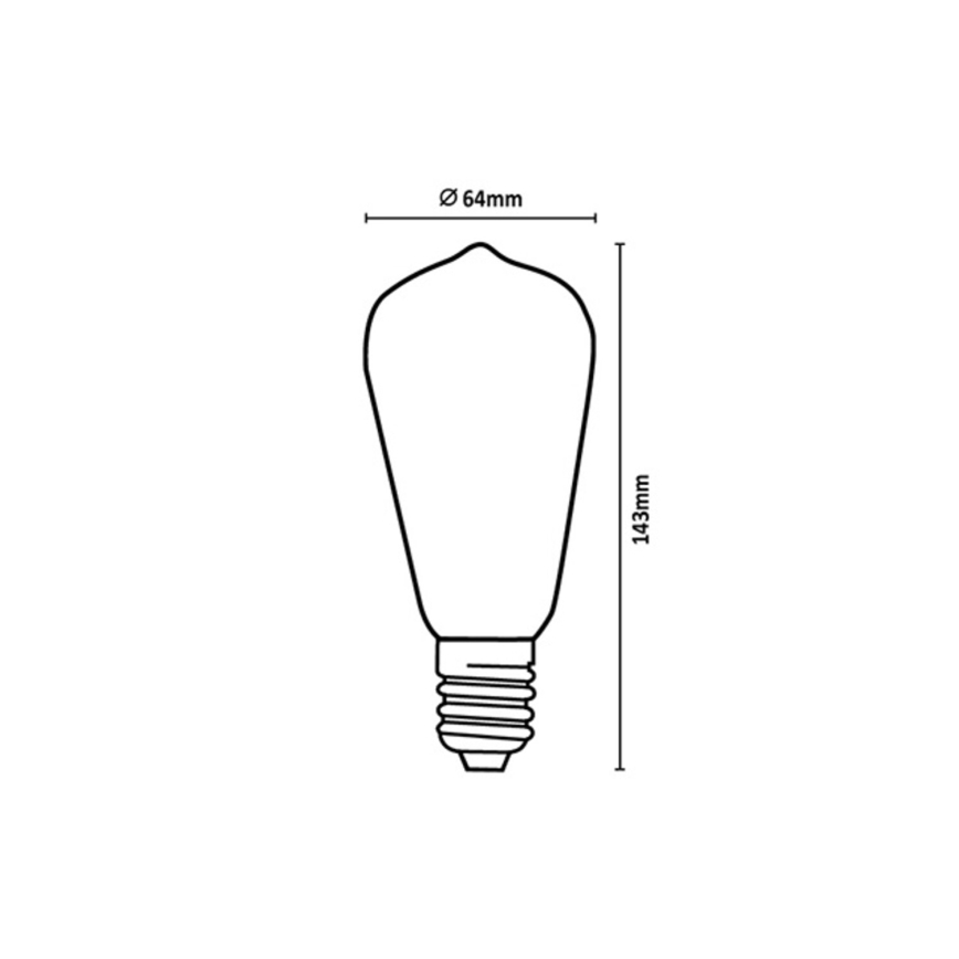 Rabalux - LED žarnica FILAMENT ST64 E27/10W/230V 4000K
