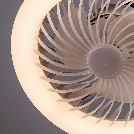 Rabalux - LED zatemnjevalna žarnica z ventilatorjem SMD E27/16W/230V 3000-6500K + daljinski upravljalnik