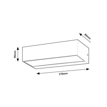 Rabalux - LED Zunanja stenska svetilka LED/10W/230V IP65