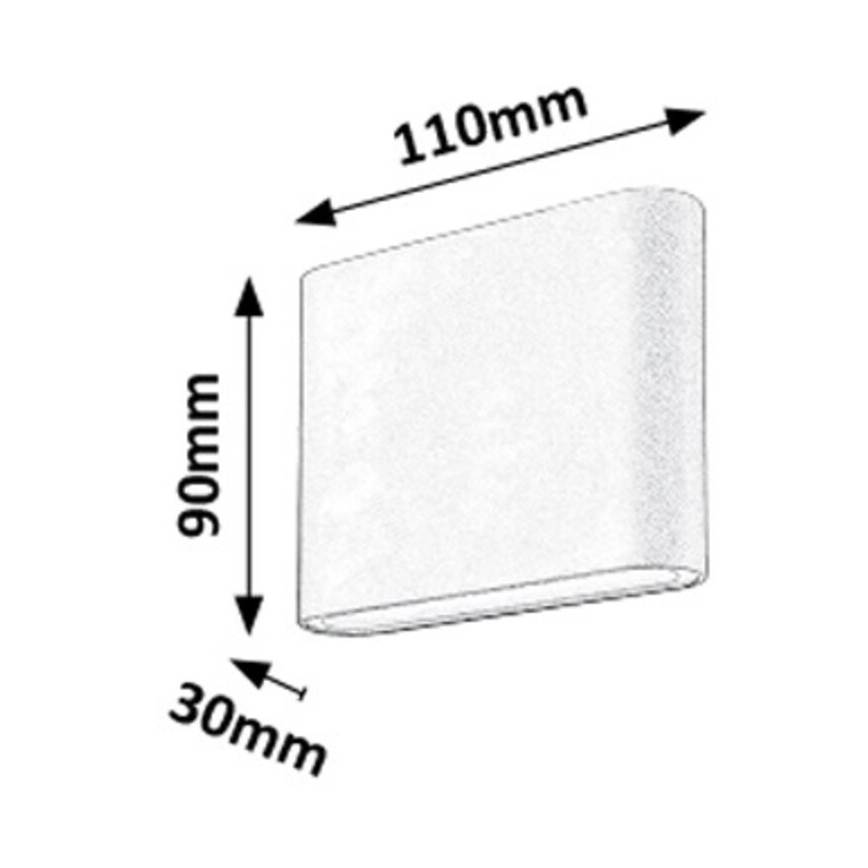 Rabalux - LED Zunanja Stenska svetilka 2xLED/3W/230V IP54 3000K