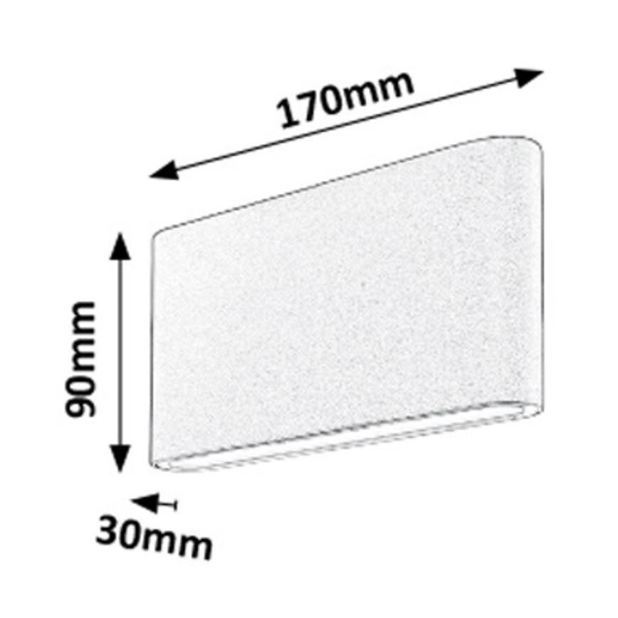 Rabalux - LED Zunanja Stenska svetilka 2xLED/6W/230V IP54 3000K