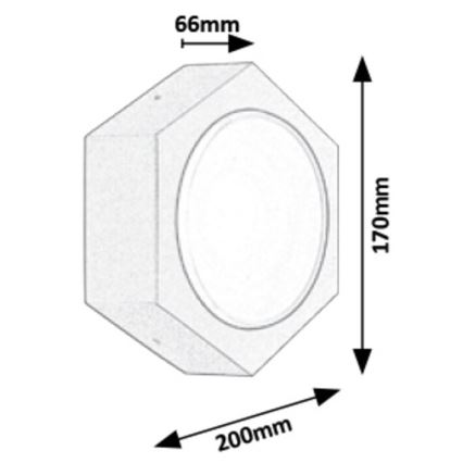 Rabalux - LED Zunanja Stenska svetilka LED/9W/230V IP54 680lm 3000K