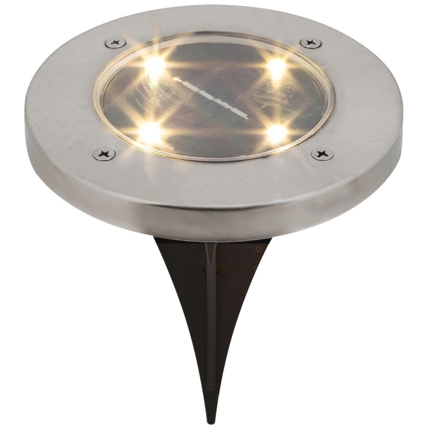 LED Zunanja solarna svetilka s senzorjem LED/0,24W/1xAA IP44 črna