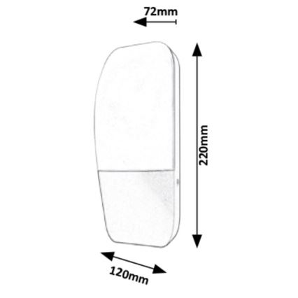 Rabalux - LED Zunanja Stenska svetilka LED/10W/230V IP65 800lm 4000K