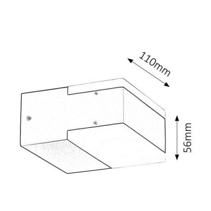 Rabalux 8060 - LED Zunanja stenska svetilka BONA 2xLED/4,5W IP54