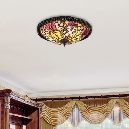 Rabalux - Tiffany Stropna svetilka MIRELLA 2xE27/60W/230V