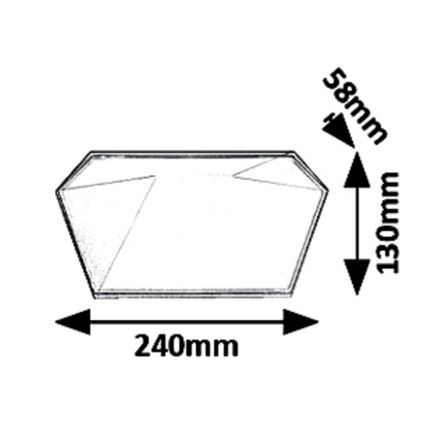 Rabalux 8114 - LED Zunanja stenska svetilka SALVADOR LED/10W/230V IP65