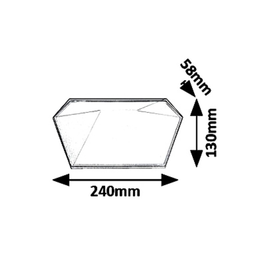 Rabalux 8114 - LED Zunanja stenska svetilka SALVADOR LED/10W/230V IP65