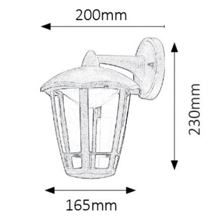 Rabalux - LED Zunanja Stenska svetilka LED/8W/230V IP44