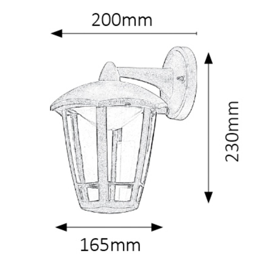 Rabalux - LED Zunanja Stenska svetilka LED/8W/230V IP44