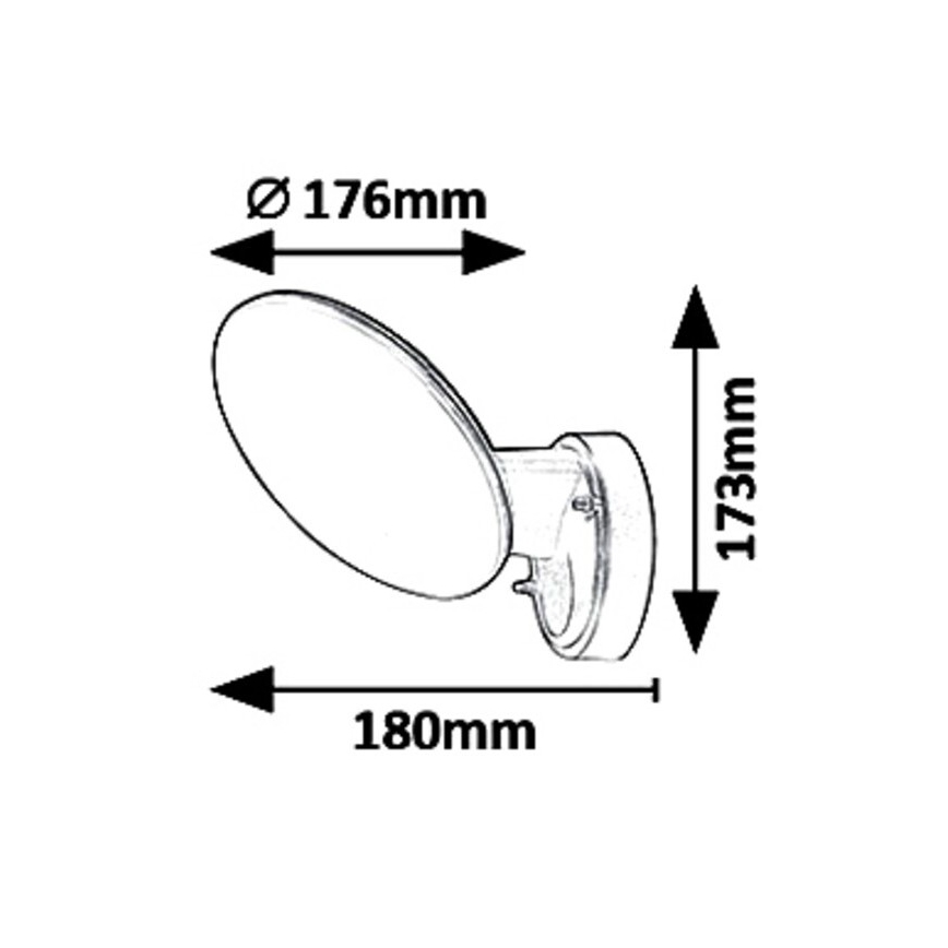Rabalux 8134 - LED Zunanja stenska svetilka VARNA LED/12W/230V IP54