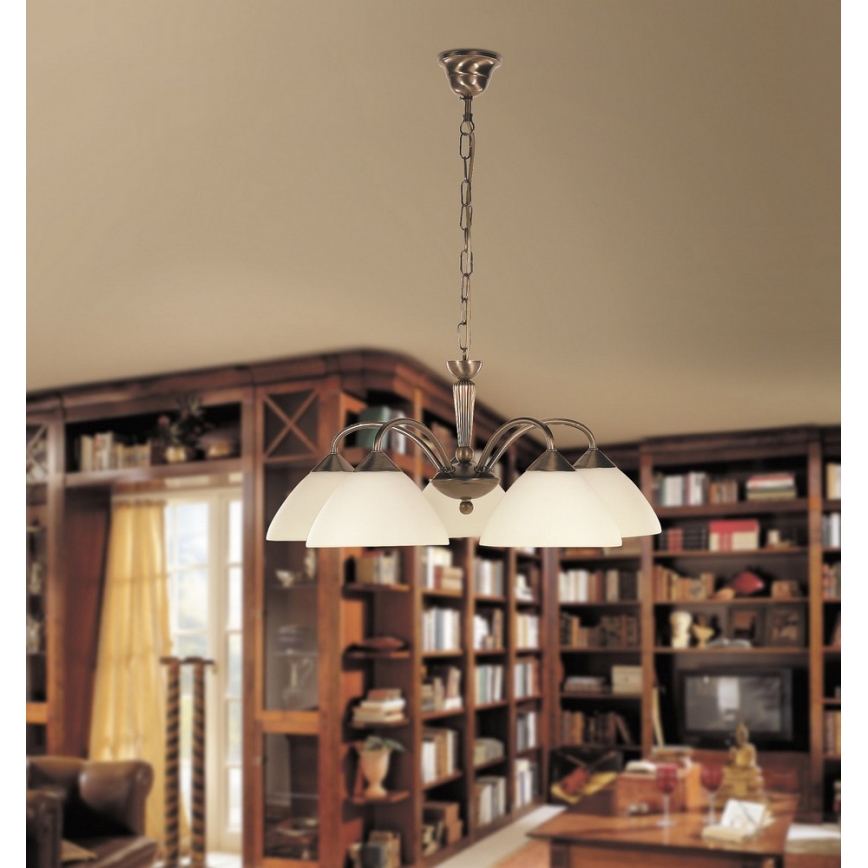 Rabalux - Lestenec na verigi 5xE14/40W/230V