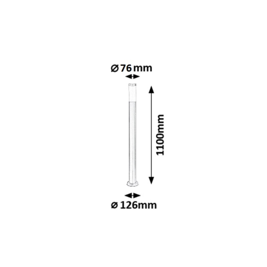 Rabalux - Zunanja svetilka 1xE27/25W IP44 110 cm