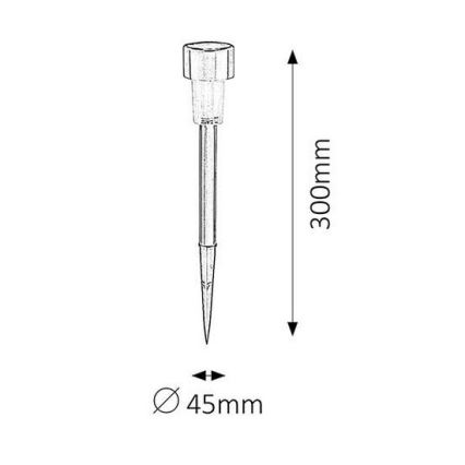 LED Solarna svetilka SOLAR 1xLED/0,1W/1xNi-MH IP44