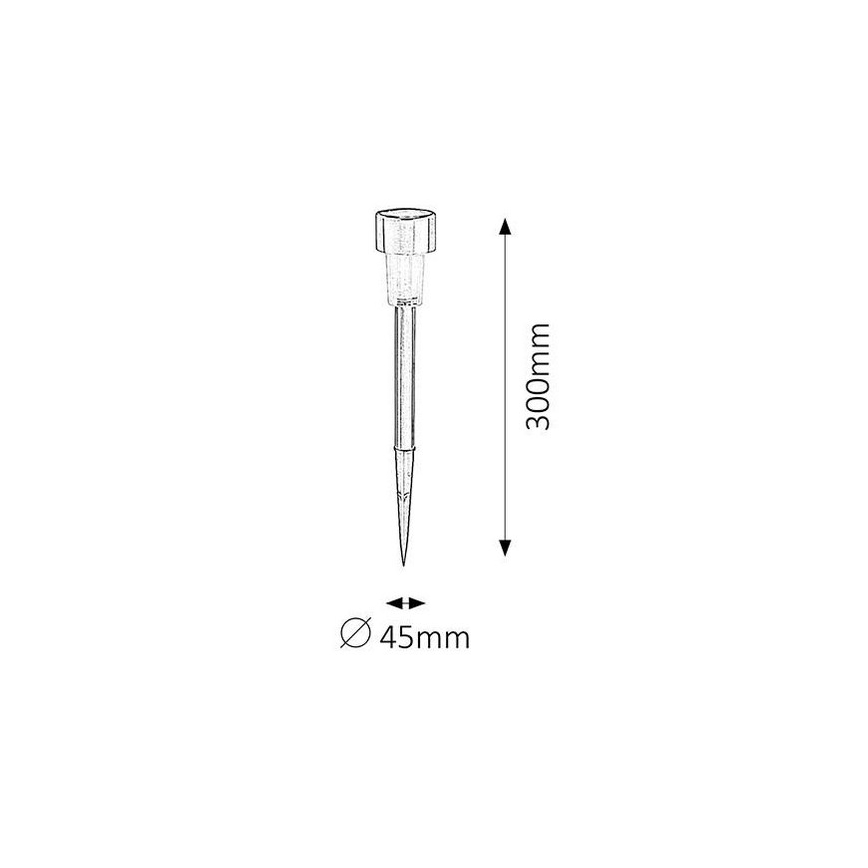 LED Solarna svetilka SOLAR 1xLED/0,1W/1xNi-MH IP44