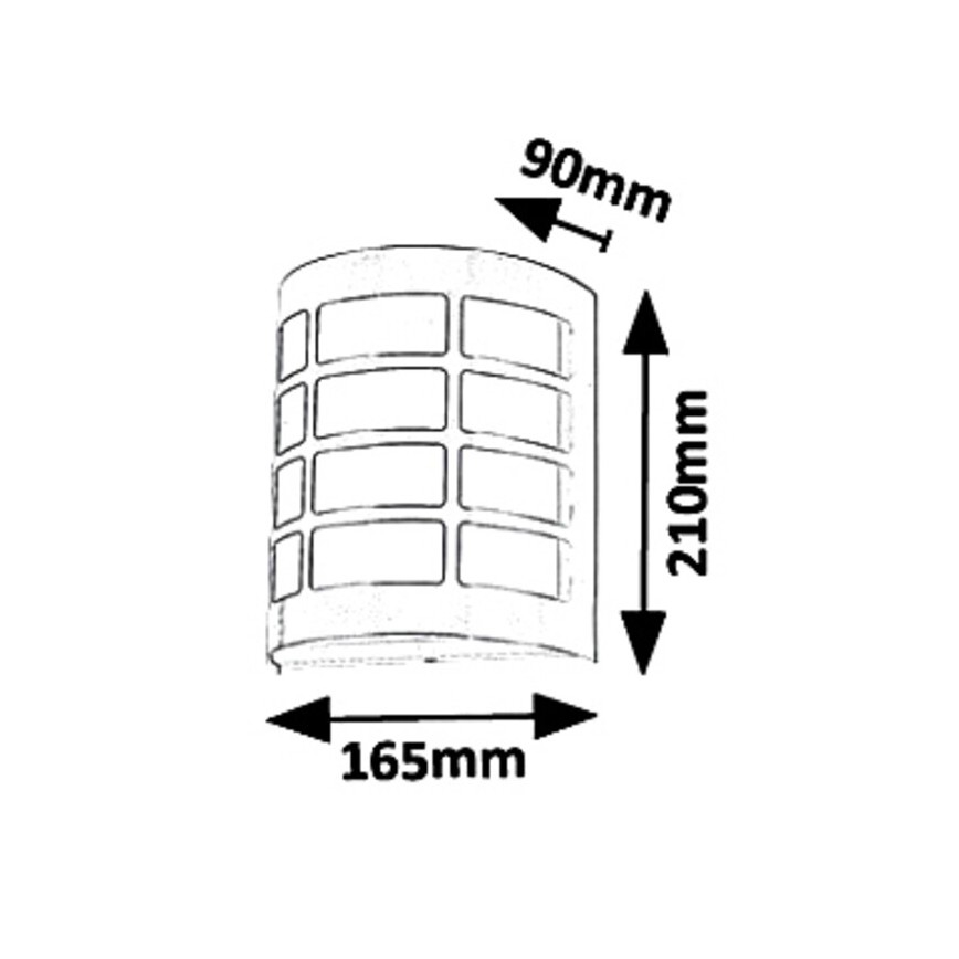 Rabalux 8799 - Zunanja stenska svetilka SEVILLA 1xE27/11W/230V IP44