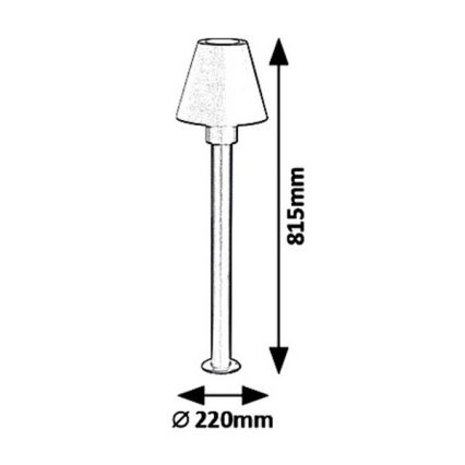 Rabalux 8845 - Zunanja svetilka FAVARA 1xE27/14W/230V IP44