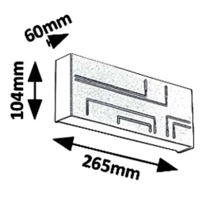 Rabalux 8873 - LED Zunanja stenska svetilka MARIBOR LED/12W/230V IP65