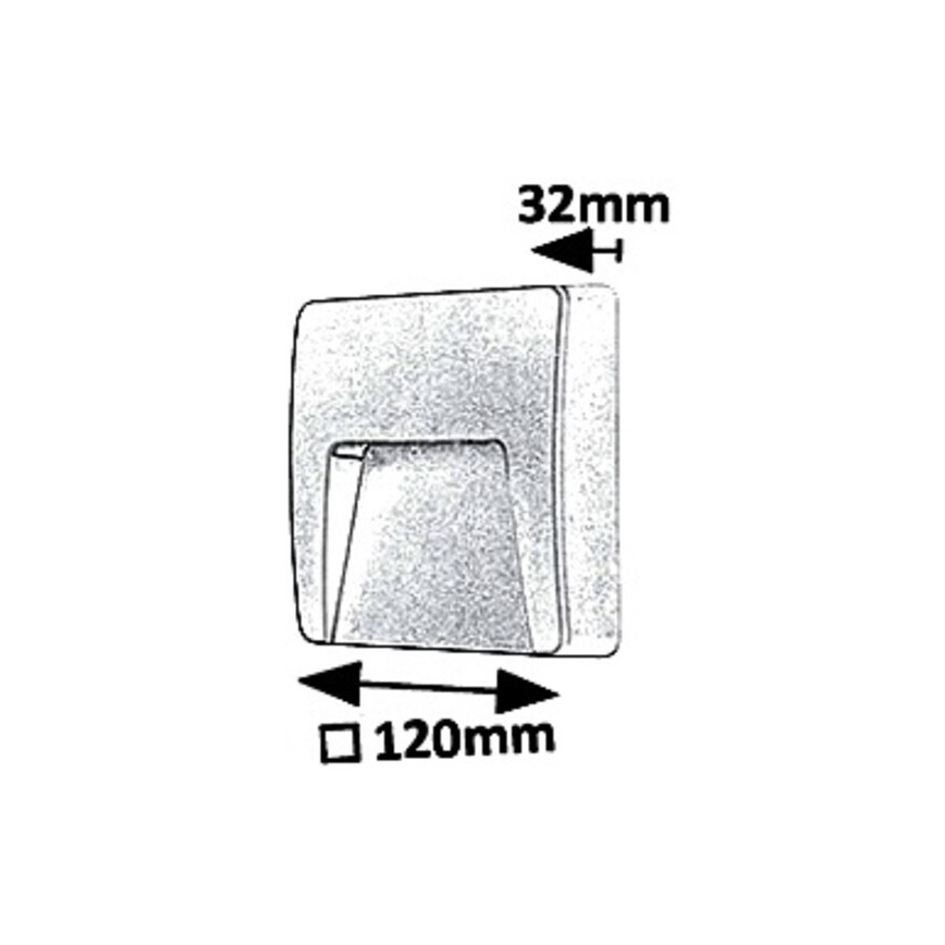 Rabalux 8893 - LED Zunanja stenska svetilka TRENTO LED/3W/230V IP65