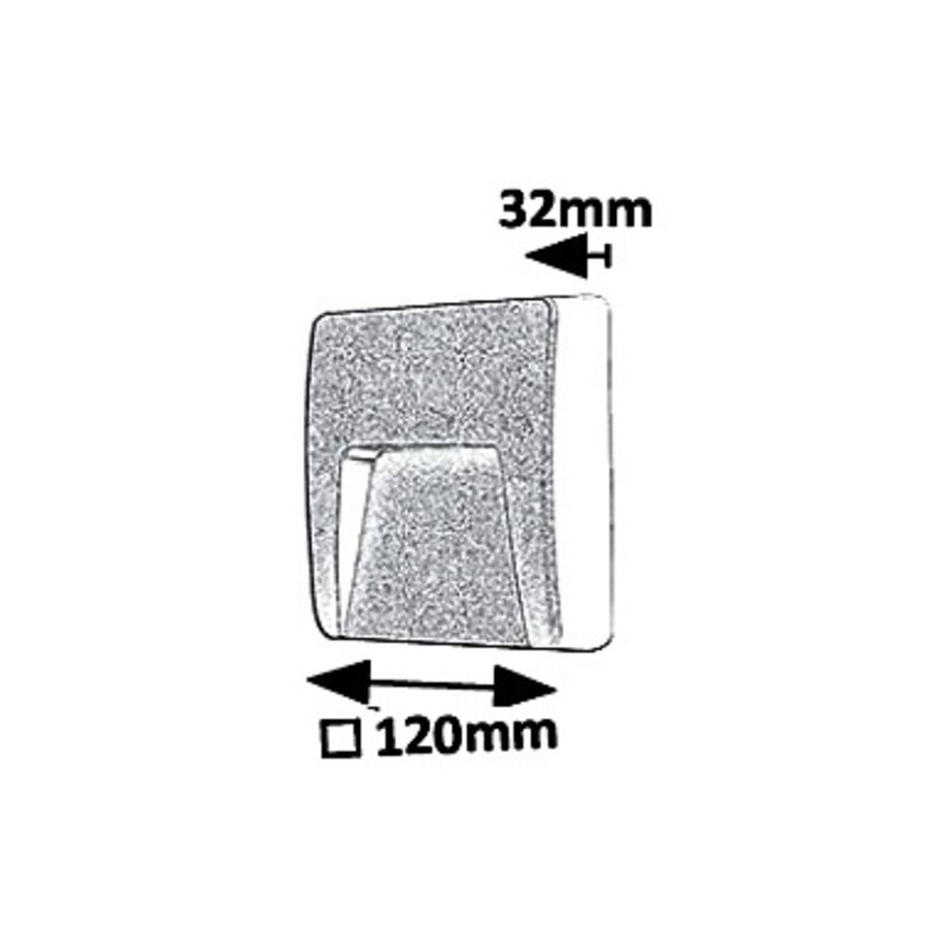 Rabalux 8894 - LED Zunanja stenska svetilka TRENTO LED/3W/230V IP65