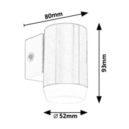 Rabalux - LED Zunanja Stenska svetilka LED/4W/230V IP44