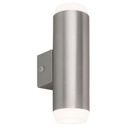 Rabalux - LED Zunanja stenska svetilka 2xLED/4W/230V saténový mat krom IP44