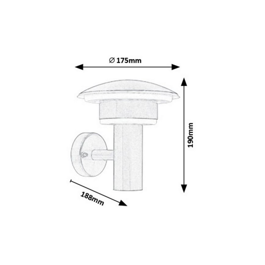 Rabalux - LED Zunanja Stenska svetilka LED/9W/230V IP44 1000lm 4000K
