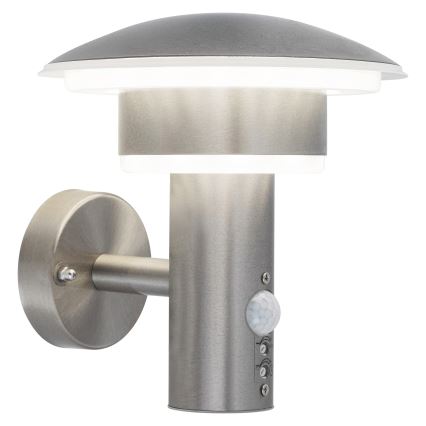 LED Zunanja stenska svetilka s senzorjem LED/9W/230V IP44 1000lm 4000K