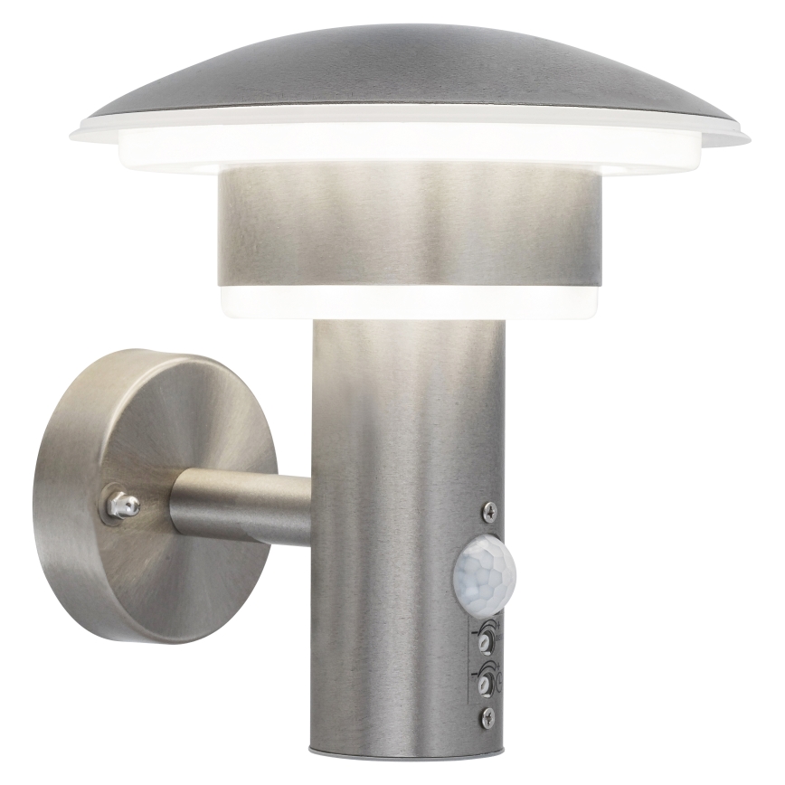 LED Zunanja stenska svetilka s senzorjem LED/9W/230V IP44 1000lm 4000K