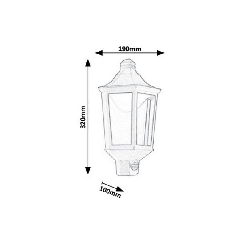 Rabalux - LED Zunanja stenska svetilka s senzorjem LED/8W/230V 500lm 3000K IP44
