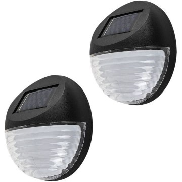 Rabalux - KOMPLET 2x LED sončna stenska svetilka LED/0,06W/1,2V 300 mAh IP44