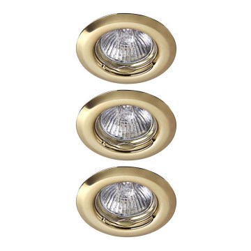 Rabalux - KOMPLET 3x LED Kopalniška vgradna svetilka 3xGU10/6W/230V + 3xGU10/50W Rabalux - KOMPLET 3x LED Kopalniška vgradna svetilka 3xGU10/6W/230V + 3xGU10/50W