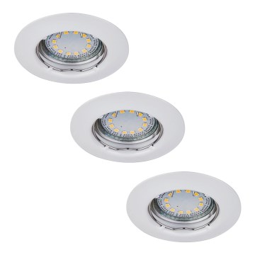 Rabalux - KOMPLET 3x LED vgradnih stropnih svetilk 1x GU10/3W/230V IP40